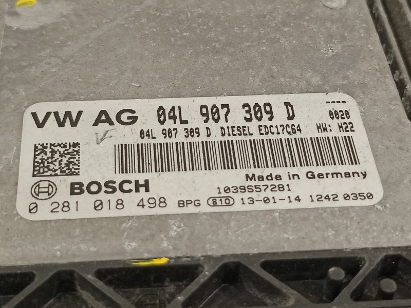 Recambio de centralita motor uce para seat leon sc (5f5) style referencia OEM IAM 04L907309D 0281018498 