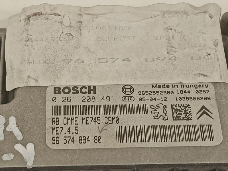 Recambio de centralita motor uce para citroën c4 berlina collection referencia OEM IAM 9657489480 0261208491 