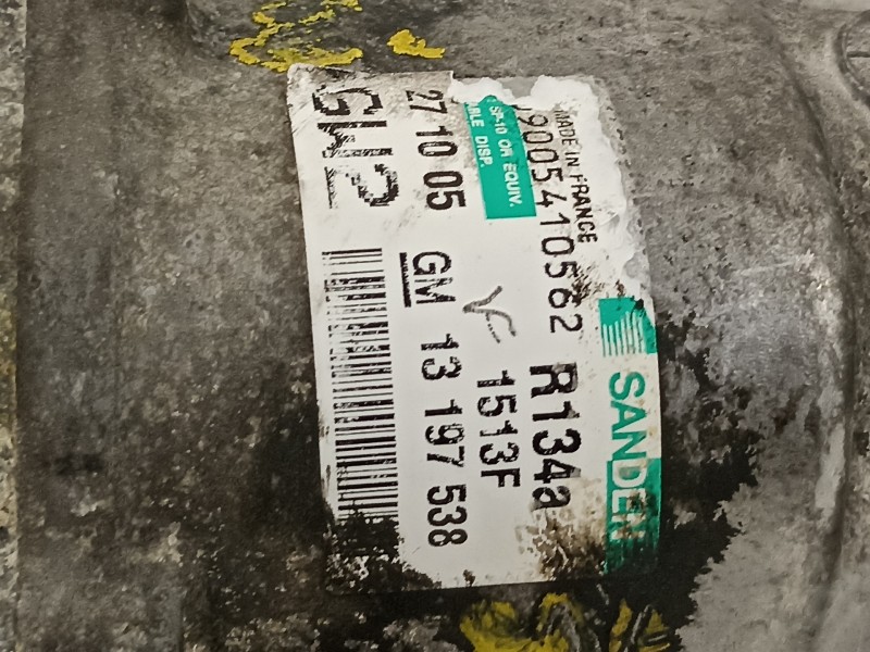 Recambio de compresor aire acondicionado para opel meriva cosmo referencia OEM IAM 13197538  
