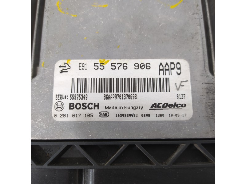 Recambio de centralita motor uce para opel insignia berlina edition referencia OEM IAM 55576906 0281017105 