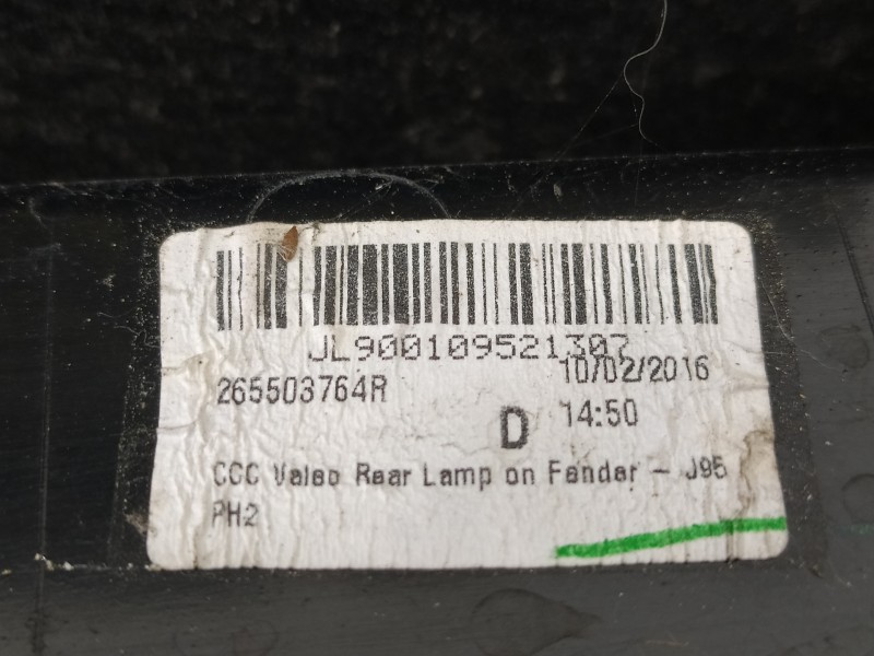 Recambio de piloto trasero derecho para renault scenic iii expression referencia OEM IAM 265503764R 265500013R 