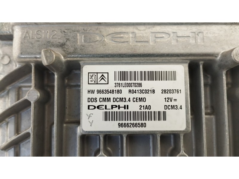 Recambio de centralita motor uce para citroën c5 berlina business referencia OEM IAM 9666266580 9663548180 28203761