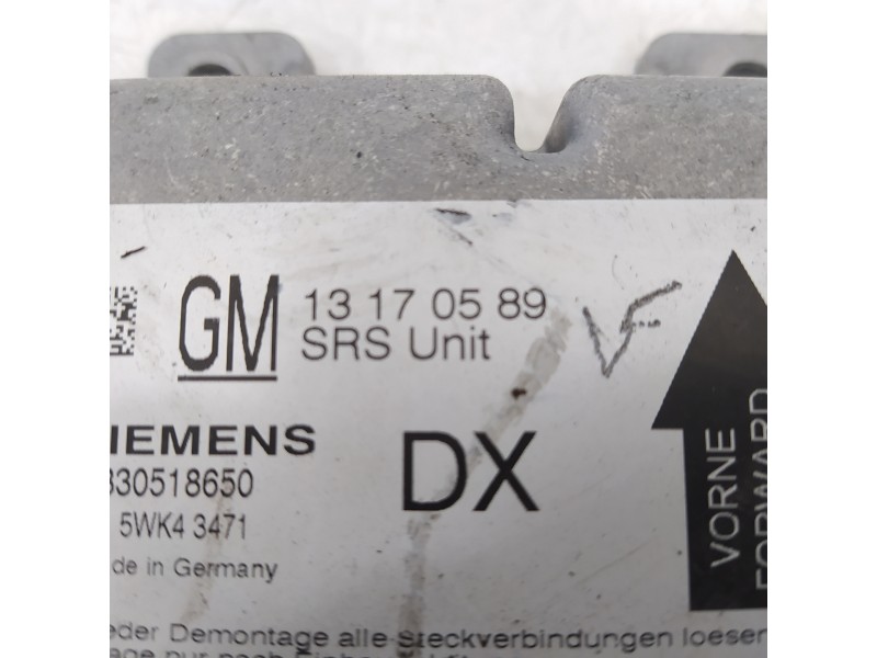 Recambio de centralita airbag para opel vectra c berlina comfort referencia OEM IAM 13170589  