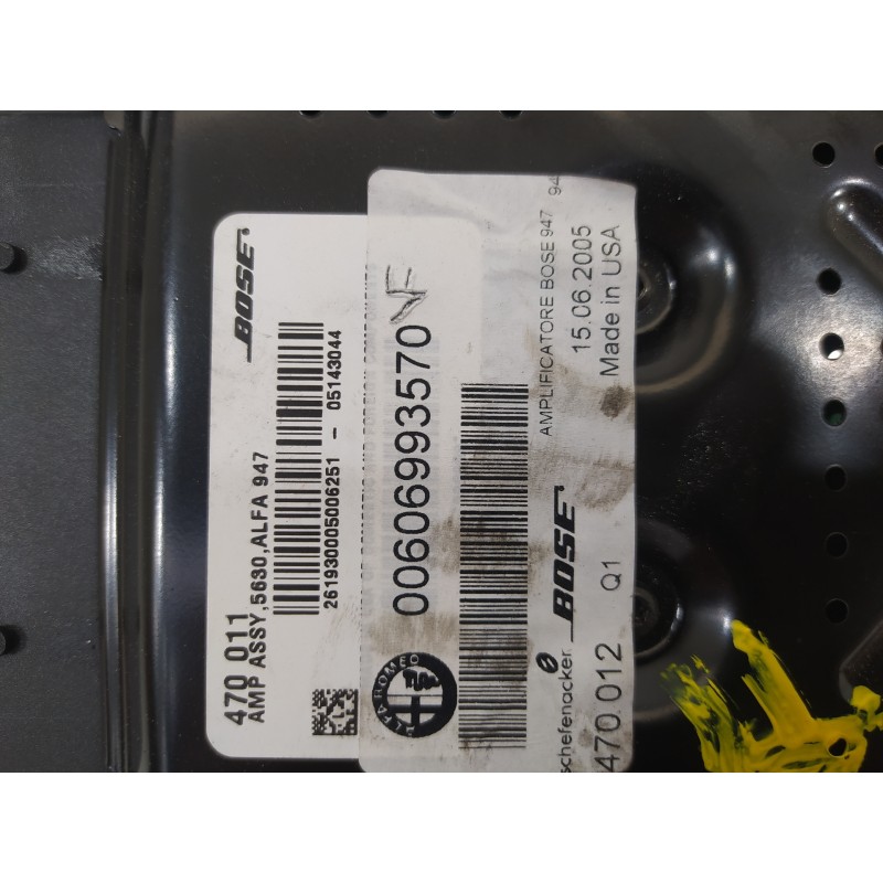 Recambio de amplificador para alfa romeo gt (125) 1.9 jtd 16v 150/ distinctive referencia OEM IAM 00606993570  