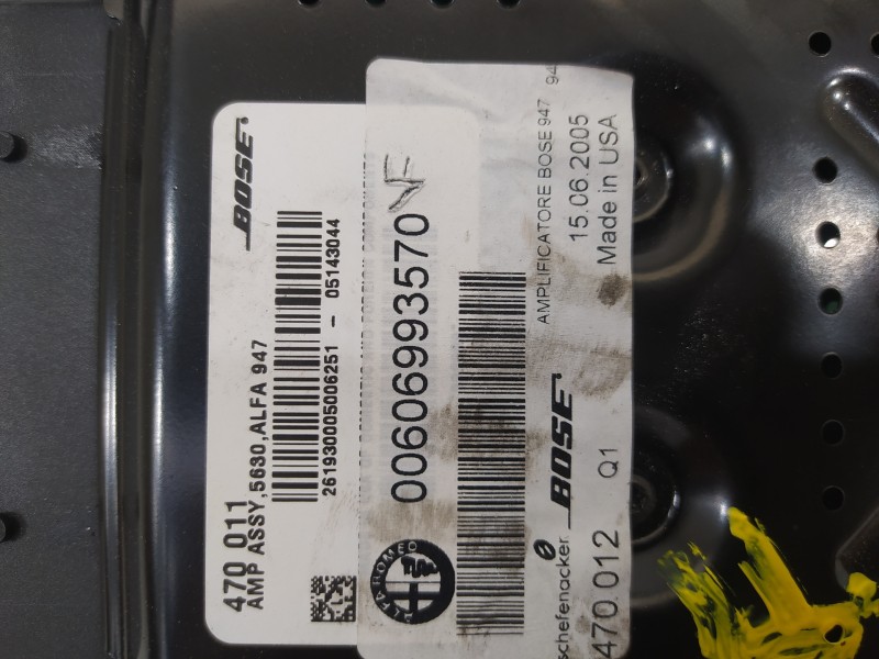 Recambio de amplificador para alfa romeo gt (125) 1.9 jtd 16v 150/ distinctive referencia OEM IAM 00606993570  