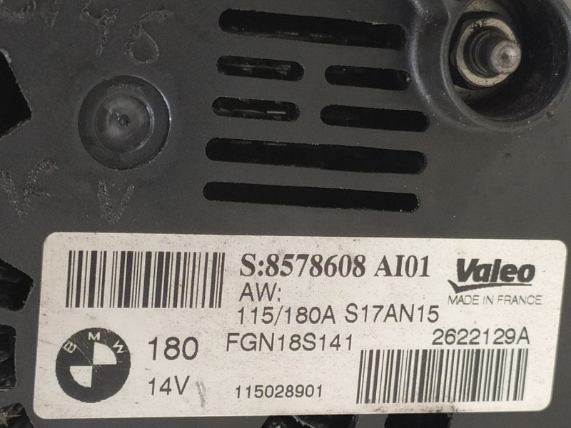 Recambio de alternador para bmw serie 3 touring (f31) 320d referencia OEM IAM 8578608 FGN18S141 2622129A