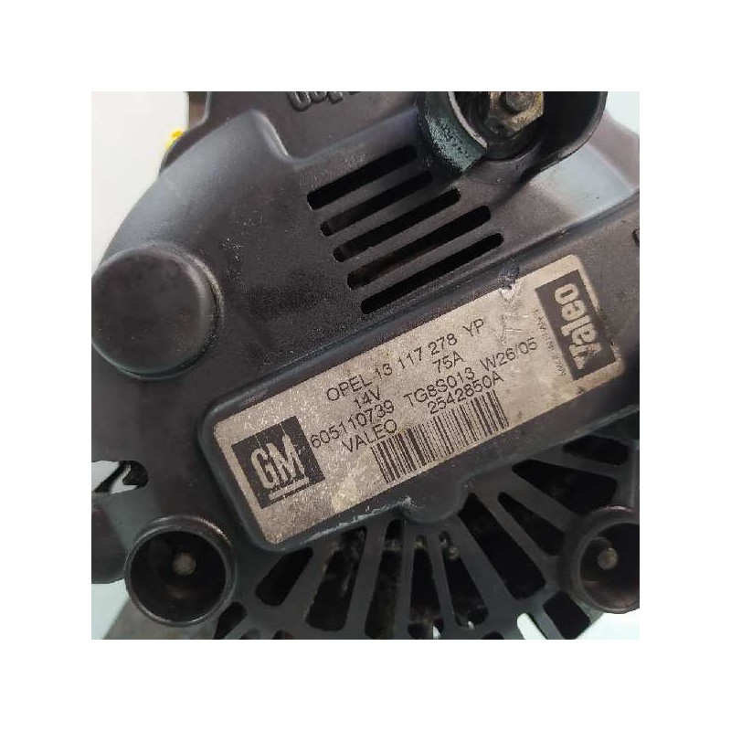 Recambio de alternador para opel combo (corsa c) cargo referencia OEM IAM 13117278YP 2542850A TG8S013