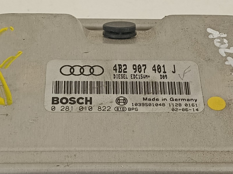 Recambio de centralita motor uce para audi a6 avant (4b5) 2.5 tdi quattro referencia OEM IAM 4B2907401J 0281010822 