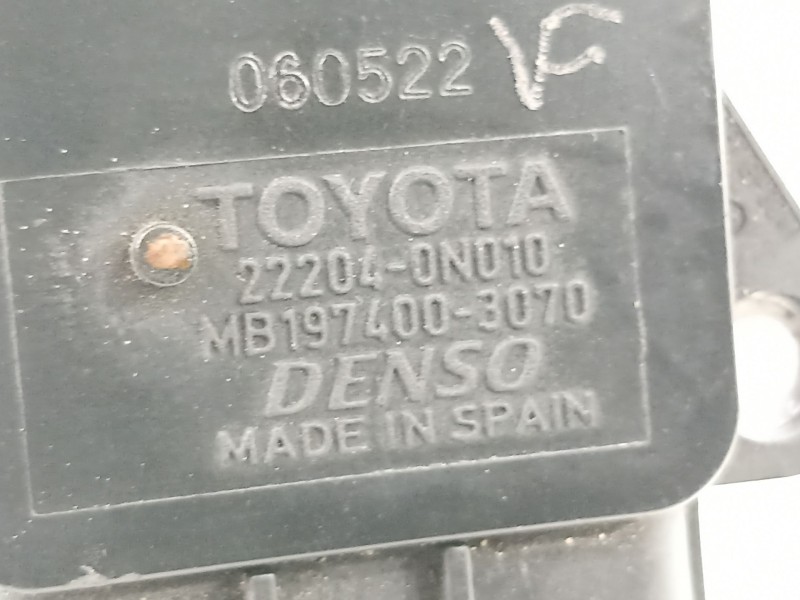 Recambio de caudalimetro para toyota avensis wagon (t25) 2.0 turbodiesel cat referencia OEM IAM 222040N010  MB1974003070