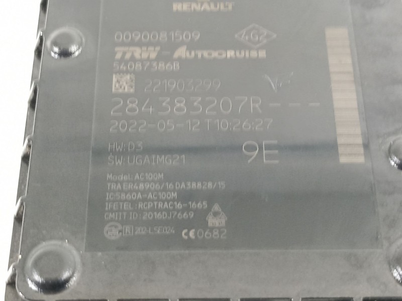 Recambio de modulo electronico para renault talisman business referencia OEM IAM 284383207R  