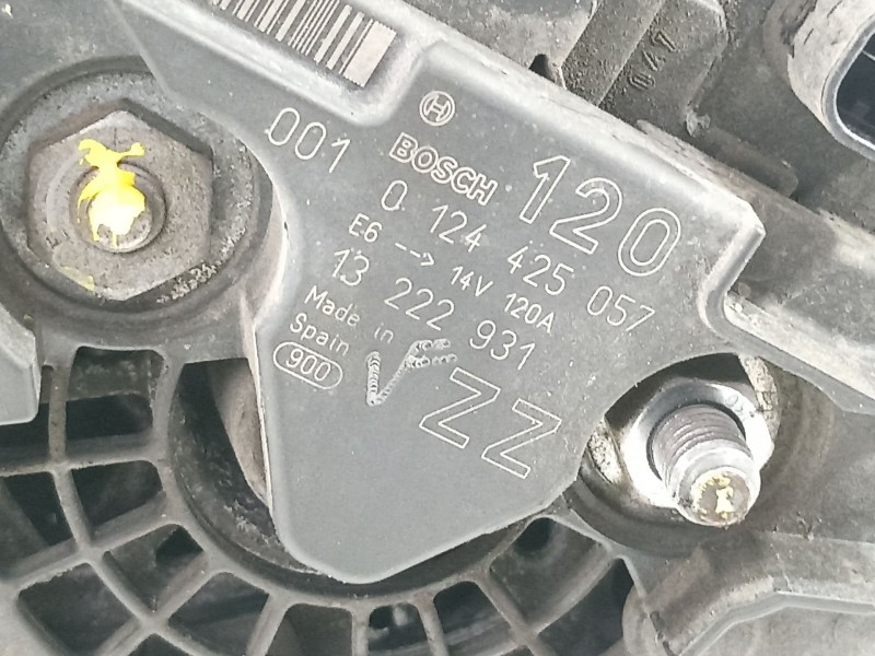 Recambio de alternador para opel corsa d cmon referencia OEM IAM 13222931  
