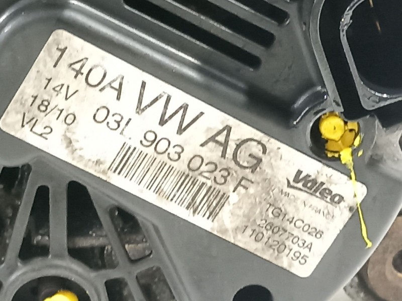 Recambio de alternador para seat leon (1p1) reference referencia OEM IAM 03L903023F  