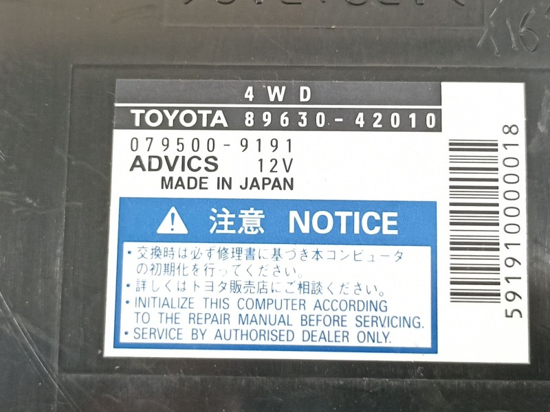 Recambio de modulo electronico para toyota rav 4 (a3) executive referencia OEM IAM 8976042010  
