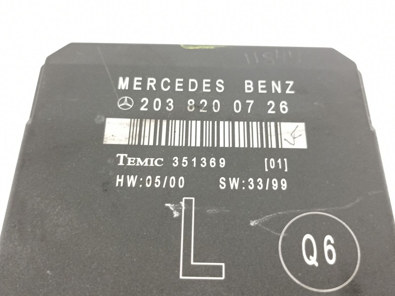 Recambio de modulo electronico para mercedes-benz clase c (w203) berlina 220 cdi (203.006) referencia OEM IAM 2038200726  