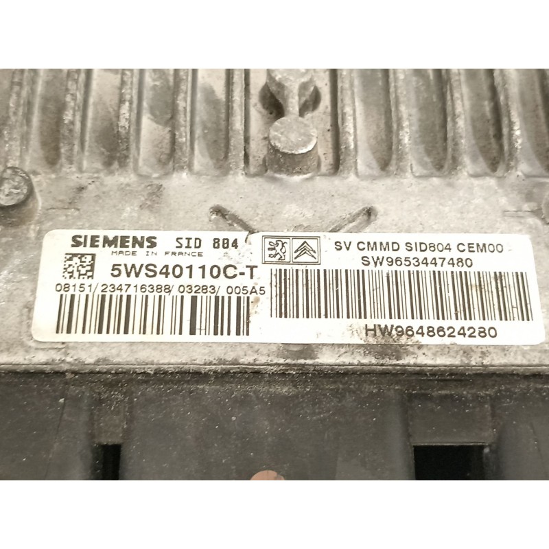 Recambio de centralita motor uce para citroën c3 1.4 hdi exclusive referencia OEM IAM 9653447480  9648624280