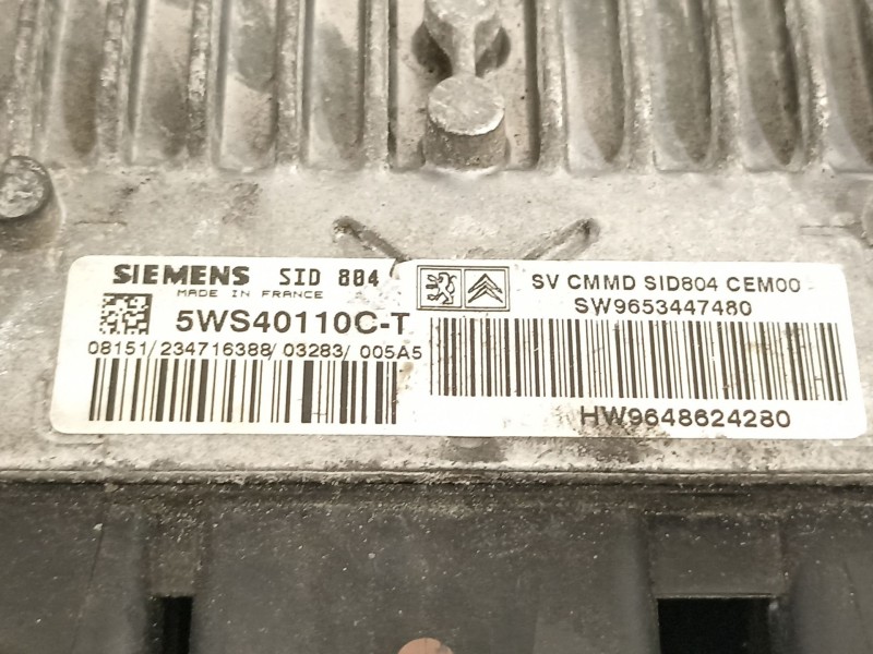 Recambio de centralita motor uce para citroën c3 1.4 hdi exclusive referencia OEM IAM 9653447480  9648624280