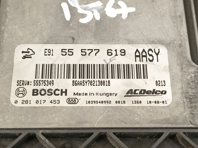 Recambio de centralita motor uce para opel insignia berlina cosmo referencia OEM IAM 55577619 0281017453 