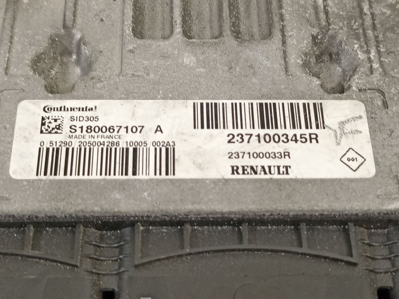 Recambio de centralita motor uce para renault scenic iii dynamique referencia OEM IAM 237100345R  237100033R