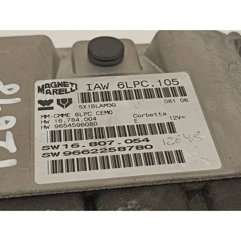 Recambio de centralita motor uce para peugeot 207 1.4 16v cat (kfu / et3j4) referencia OEM IAM 9662258780  