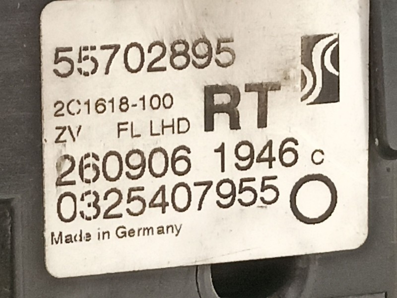 Recambio de cerradura puerta delantera izquierda para opel corsa d cosmo referencia OEM IAM 55702895  