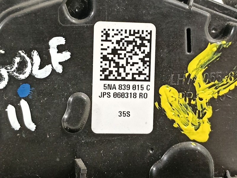 Recambio de cerradura puerta trasera izquierda para volkswagen golf vii sportsvan advance referencia OEM IAM 5NA839015C  