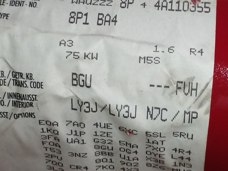 Recambio de caja cambios para audi a3 (8p) 1.6 ambiente referencia OEM IAM   