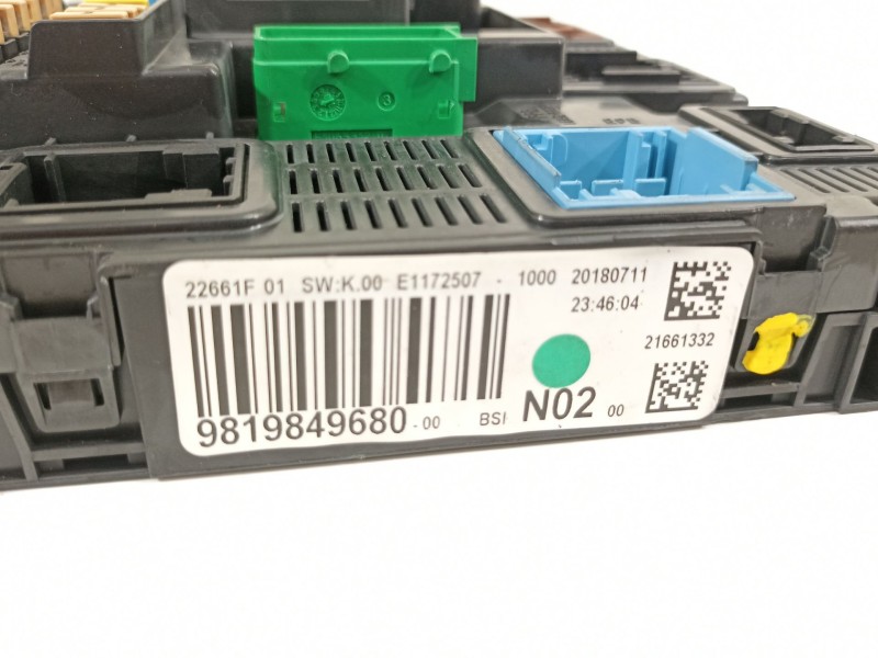 Recambio de caja reles / fusibles para citroën c-elysée feel referencia OEM IAM 9819849680  