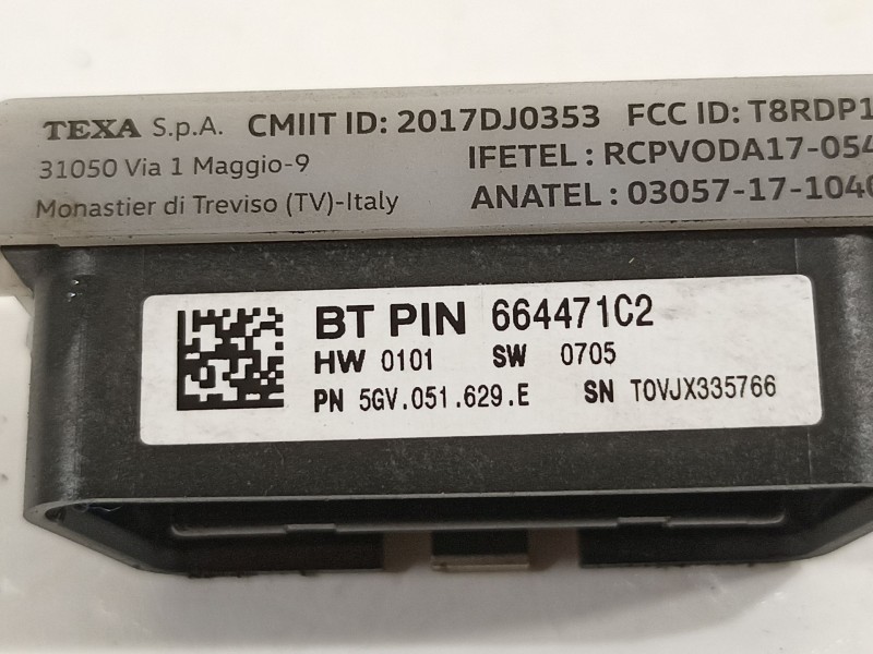 Recambio de no identificado para volkswagen polo vi (aw1, bz1, ae1) 1.0 tsi referencia OEM IAM 5GV051629E  
