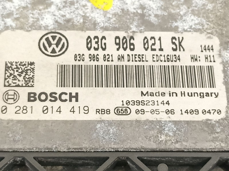 Recambio de centralita motor uce para seat altea xl (5p5) reference referencia OEM IAM 03G906021SK  0281014419
