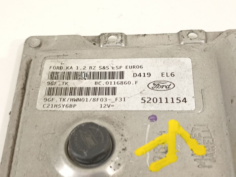 Recambio de centralita motor uce para ford ka (ccu) grand prix iii referencia OEM IAM 52011154  