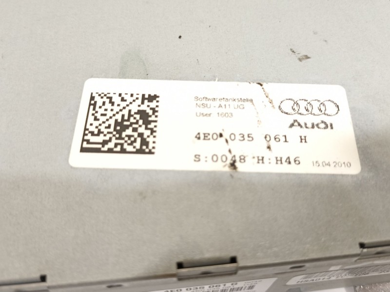 Recambio de sistema audio / radio cd para audi a8 (4h) 4.2 tdi quattro referencia OEM IAM 4E0035061G  