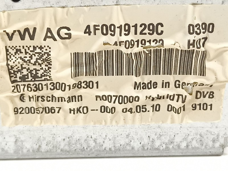 Recambio de modulo electronico para audi a8 (4h) 4.2 tdi quattro referencia OEM IAM 4F0919129C  