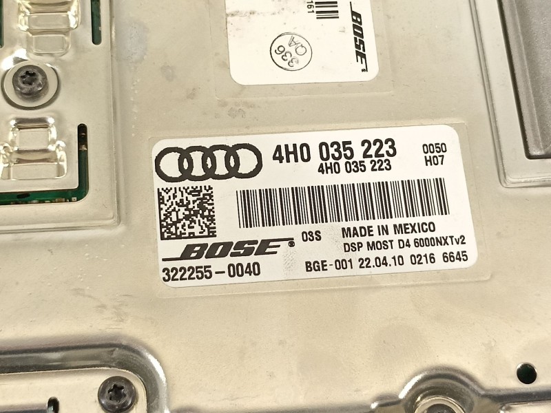Recambio de amplificador para audi a8 (4h) 4.2 tdi quattro referencia OEM IAM 4H0035223  