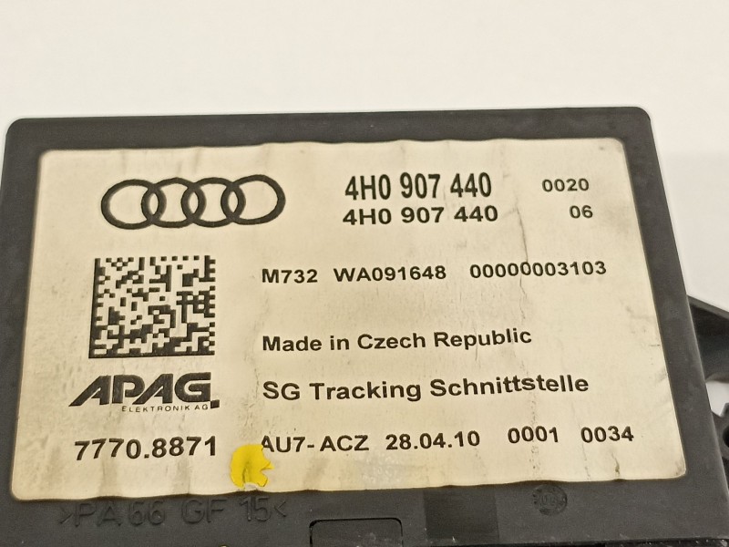 Recambio de modulo electronico para audi a8 (4h) 4.2 tdi quattro referencia OEM IAM 4H0907440  