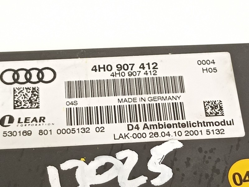 Recambio de modulo electronico para audi a8 (4h) 4.2 tdi quattro referencia OEM IAM 4H0907412  