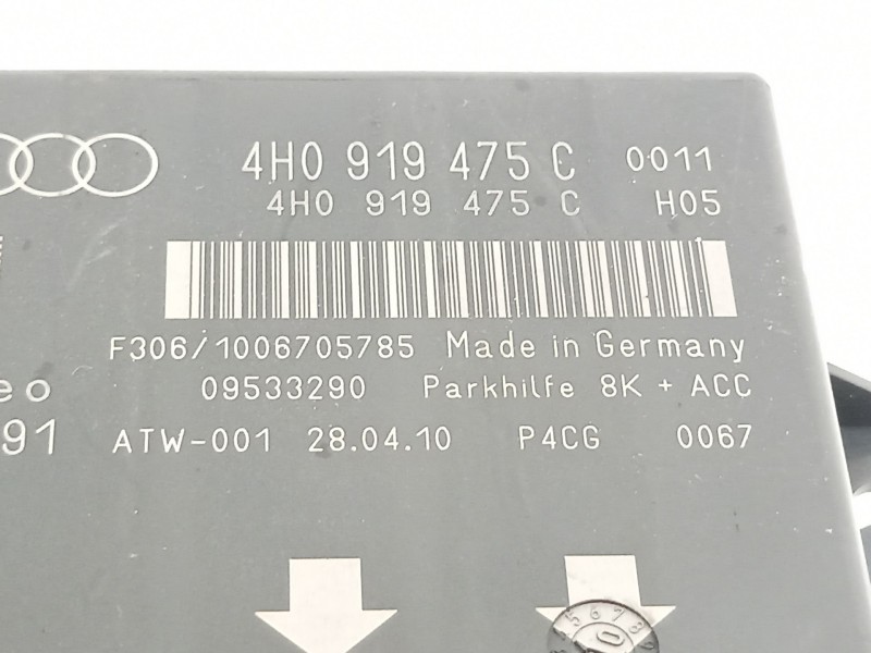 Recambio de modulo electronico para audi a8 (4h) 4.2 tdi quattro referencia OEM IAM 4h0919475c  