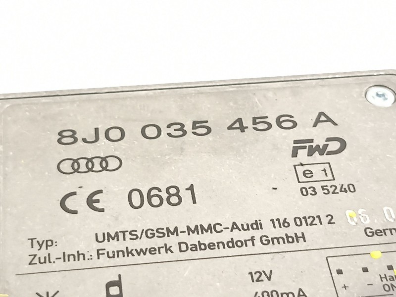 Recambio de amplificador para audi a8 (4h) 4.2 tdi quattro referencia OEM IAM 8j0035456a  