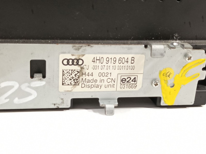 Recambio de pantalla multifuncion para audi a8 (4h) 4.2 tdi quattro referencia OEM IAM 4H0919604B  