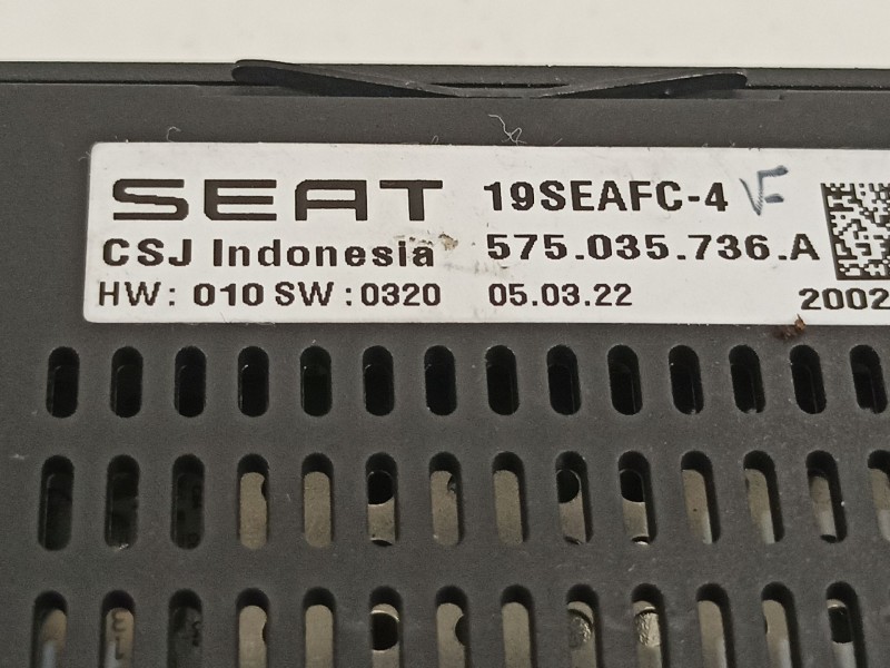 Recambio de modulo electronico para seat ibiza (kj1) fr ib referencia OEM IAM 575035736A  