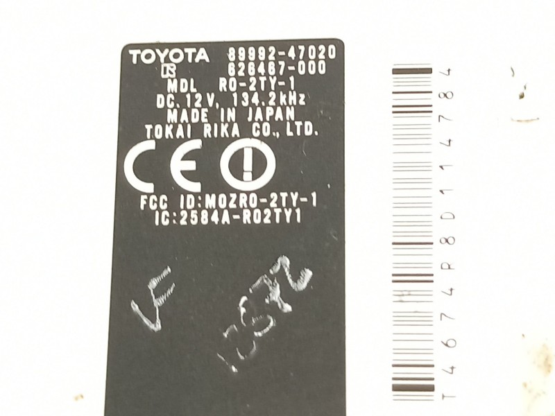 Recambio de modulo electronico para toyota prius (nhw20) sol referencia OEM IAM 8999247020  