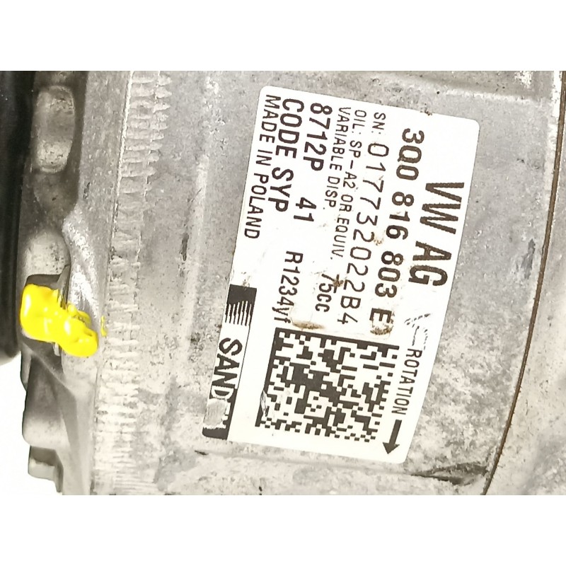 Recambio de compresor aire acondicionado para seat ibiza (kj1) fr ib referencia OEM IAM 3Q0816803E  
