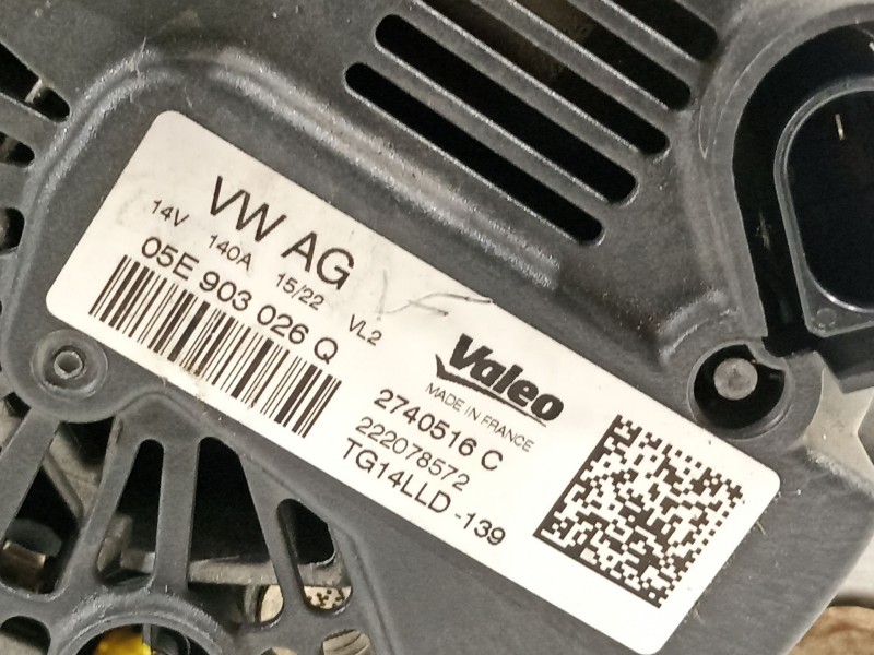 Recambio de alternador para seat ibiza (kj1) fr ib referencia OEM IAM 05E903026Q  