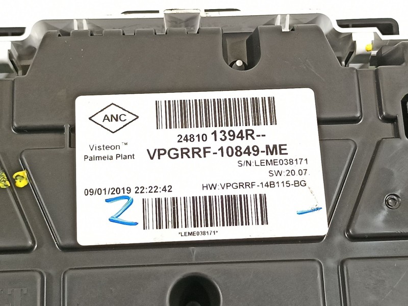 Recambio de cuadro instrumentos para renault captur limited referencia OEM IAM 248101394R  