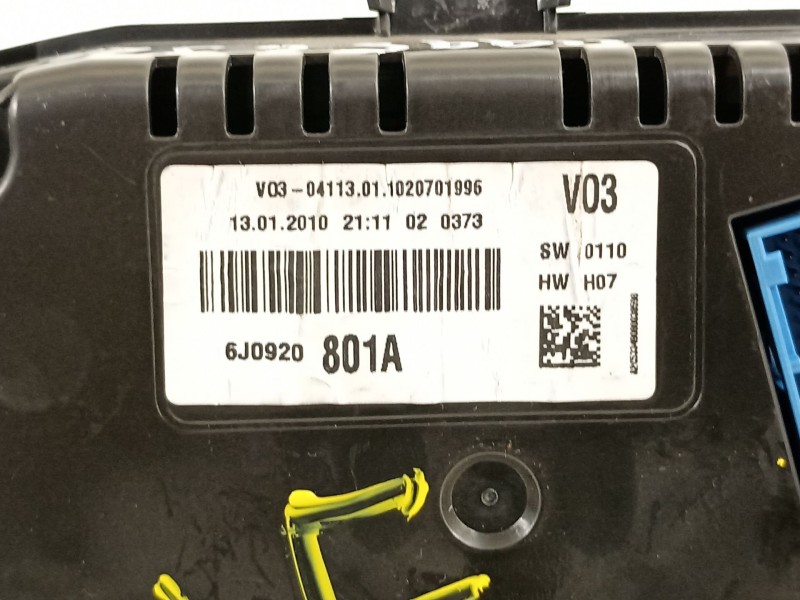 Recambio de cuadro instrumentos para seat ibiza (6j5) reference referencia OEM IAM 6J0920801A  