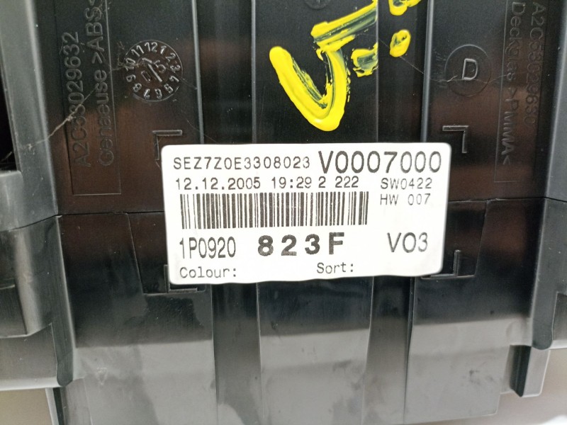 Recambio de cuadro instrumentos para seat leon (1p1) reference referencia OEM IAM 1P0920823F  