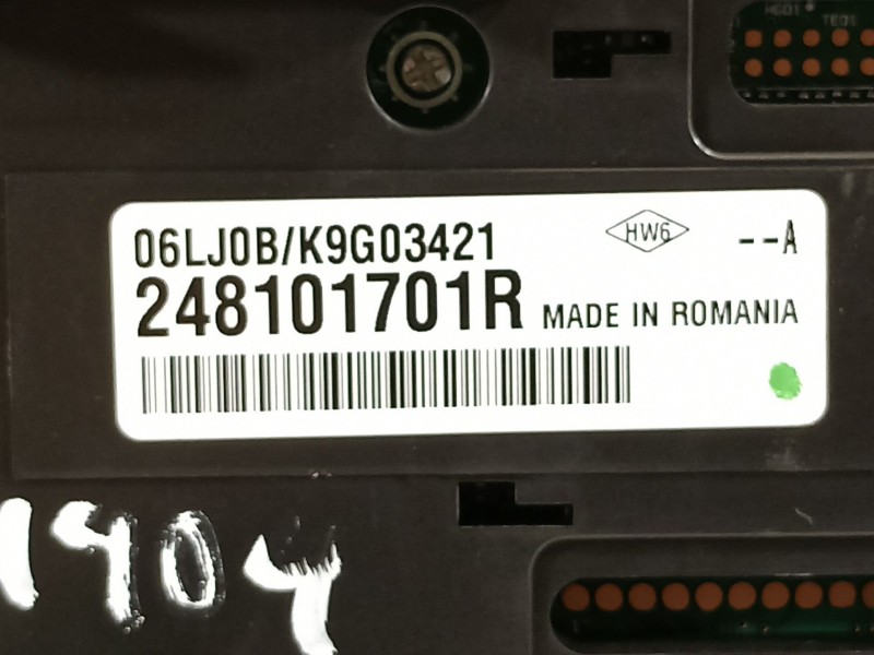 Recambio de cuadro instrumentos para renault clio v intens referencia OEM IAM 248101701r  