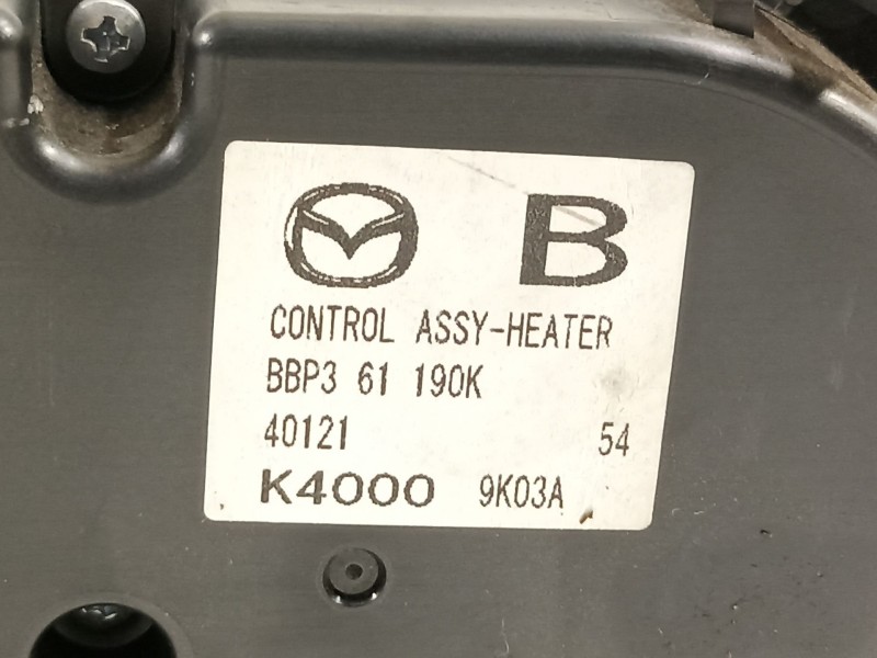 Recambio de mando climatizador para mazda 3 lim. (bl) pulse referencia OEM IAM BBP361190K  K40009K03A