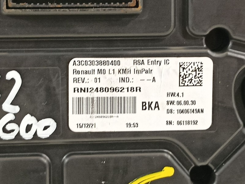 Recambio de cuadro instrumentos para renault express rjk/fd0/ab6ua1ec2110 referencia OEM IAM 248096218R  