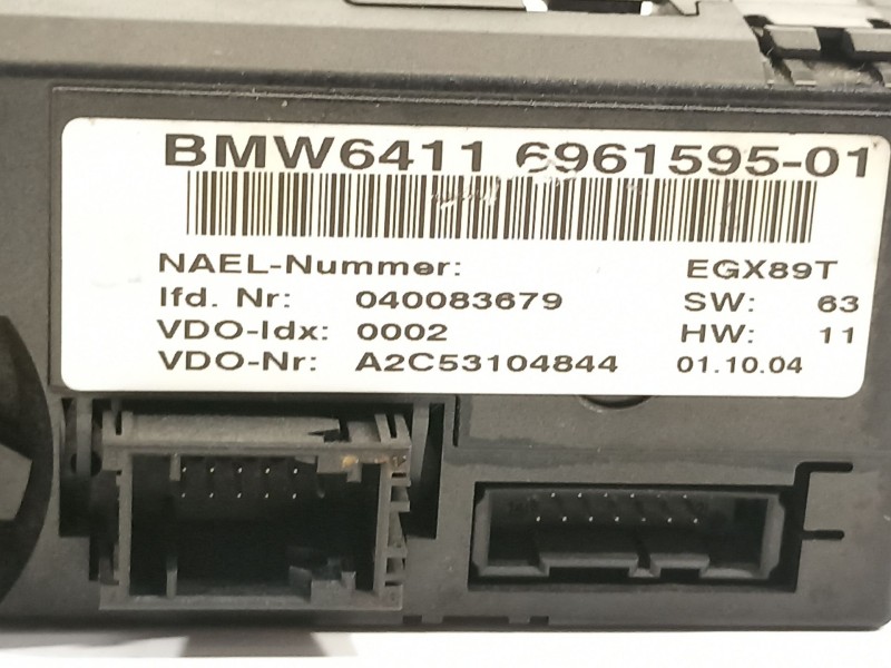 Recambio de mando climatizador para bmw serie 1 berlina (e81/e87) 120d referencia OEM IAM 64116961595  
