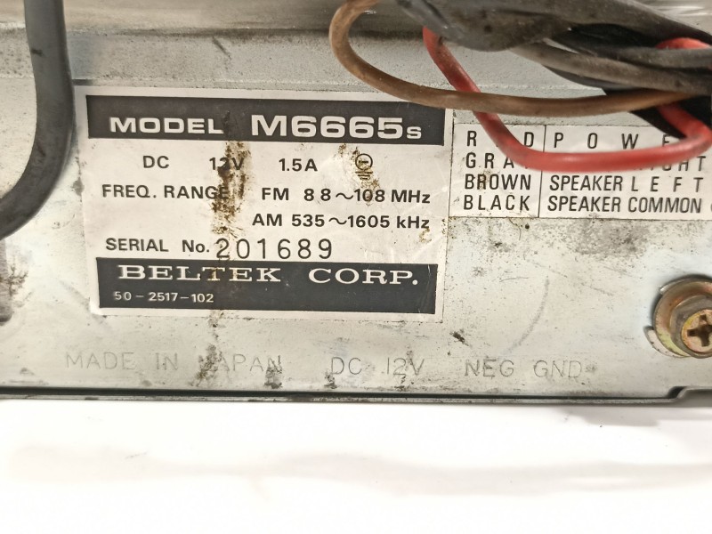 Recambio de sistema audio / radio cd para renault fuego 829-explosion referencia OEM IAM M6665S  